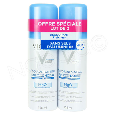Image VICHY DEODORANT MINERAL 48H AEROSOL 125 MLX2