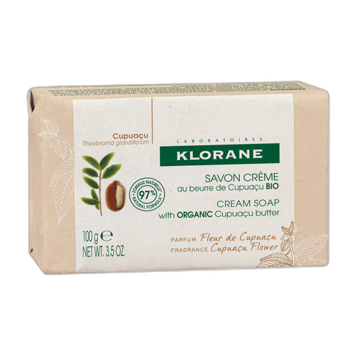 Klorane - Douche - Savon crème Fleur de Cupuaçu au beurre de Cupuaçu BIO - Peau sèche à très sèche 100 g