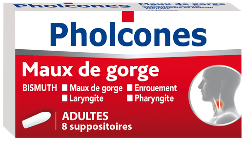 PHOLCONES BISMUTH SUPPOSITOIRE ADULTE 8