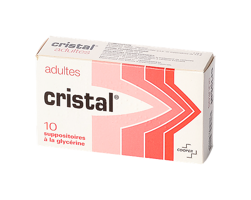 CRISTAL 10 SUPPOSITOIRES ADULTES