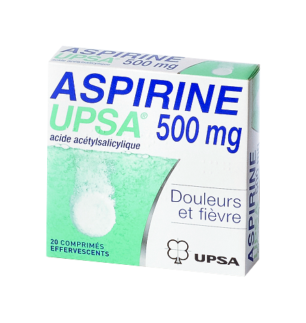 ASPIRINE 500MG UPSA 20COMPRIMÉS EFFERVESCENTS
