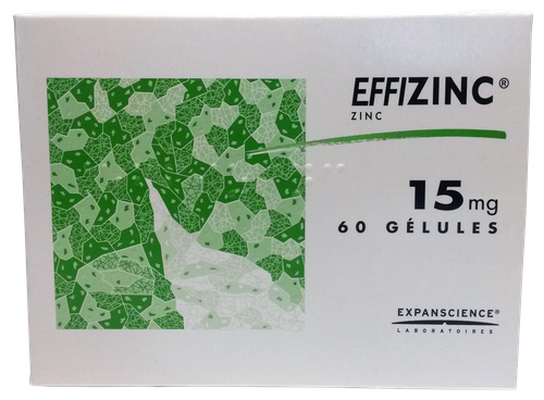 EFFIZINC 15MG GELULE 60
