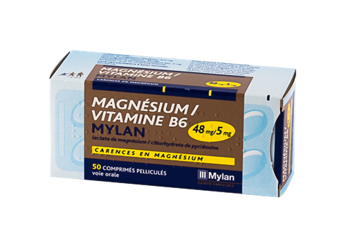 MAGNESIUM VITAMINE B6 48MG/5MG 50 COMPRIMES