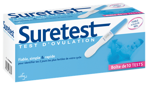 Suretest Test d'ovulation Boîte de 10