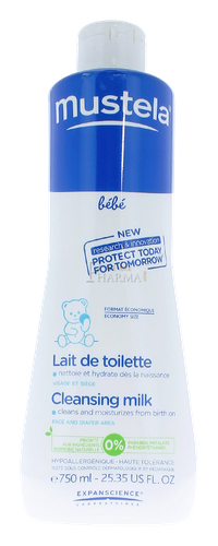 Image MUSTELA BÉBÉ LAIT TOILETTE FLACON 750ML